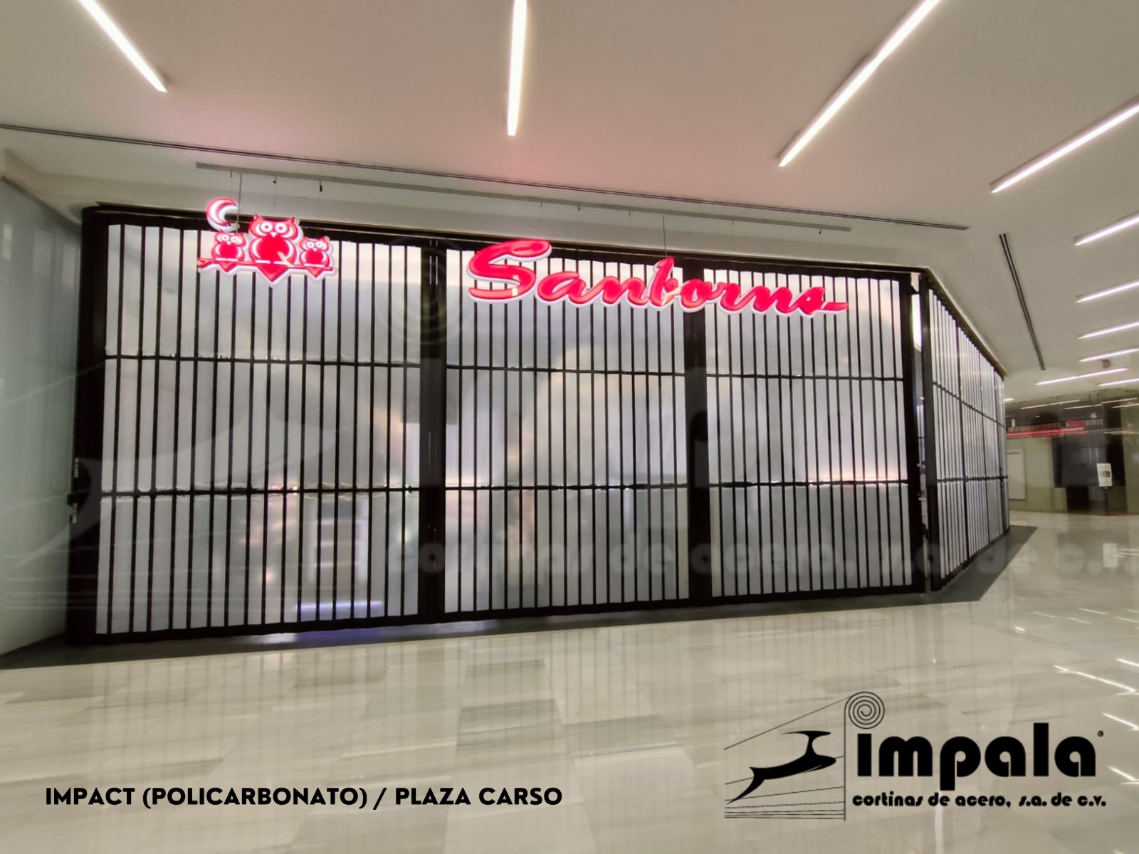 Selección de persianas de acero y enrollables Plaza Carso Impala